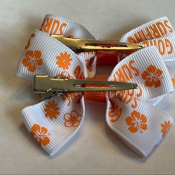 Bow pair hair bows accessories Gone surfing NEW - Picture 14 of 16